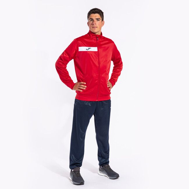 COLUMBUS TRACKSUIT RED NAVY XS