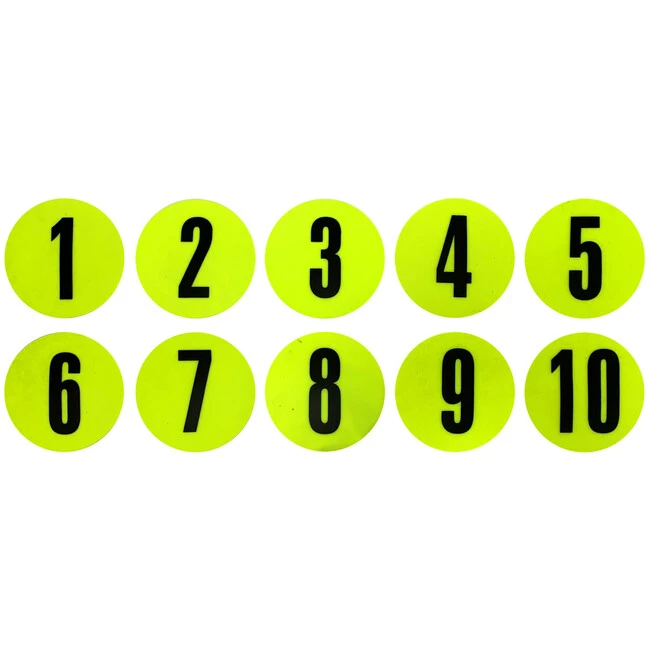 Flat Number Marker. Set of 10