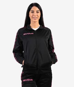 GIACCA TRICOT BAND NERO/FUXIA FLUO Tg. XL