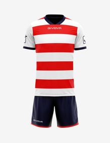 KIT RUGBY BIANCO/ROSSO Tg. M