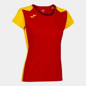 RECORD II SHORT SLEEVE T-SHIRT RED YELLOW L