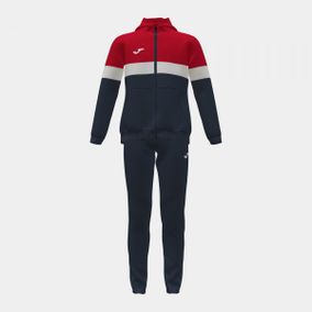 STRIPE TRACKSUIT NAVY RED XS