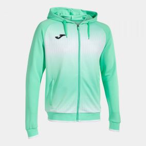 TIGER V ZIP-UP HOODIE GREEN WHITE S